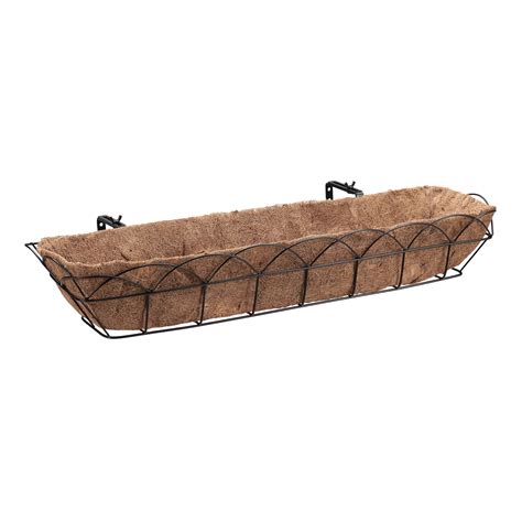 mainstays 30 inch metal coco window box|Mainstays Coco Windowbox with Liner 30 inch long x .